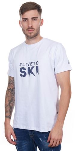 Fischer Live To Ski T-Shirt - bílá