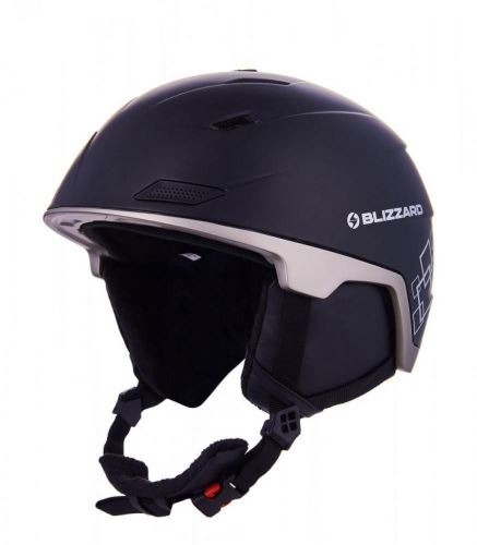 Blizzard Double Ski Helmet - black matt/gun metal/silver squares