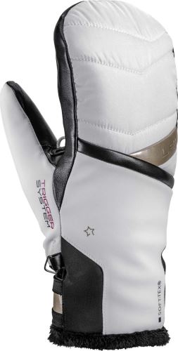 Leki Snowfox 3D Women Mitt - bílá/černá