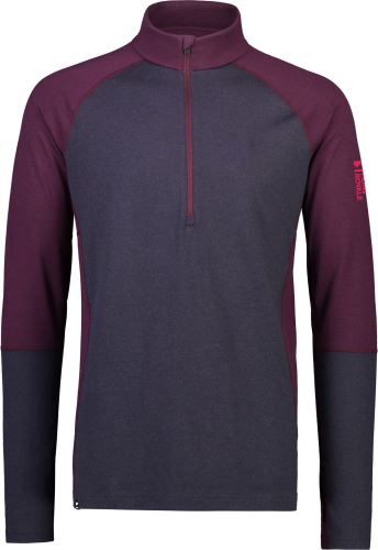 Mons Royale Olympus Half Zip - wine / 9 iron