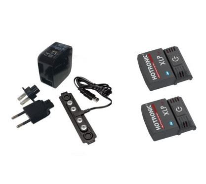 Hotronic Spare part SET 1 pair Battery XLP 1P Bluetooth Power + 1 pc recharger