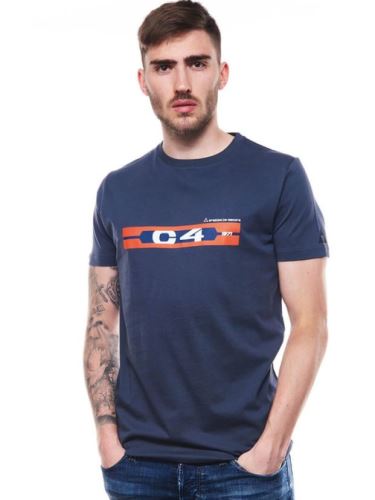 Fischer T-Shirt RC4-Retro - modrá