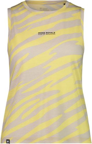 Mons Royale Icon Relaxed Tank - limelight camo