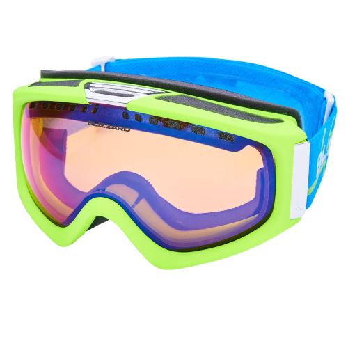 Blizzard 933 MDAVZS - neon green matt, amber2, blue mirror